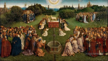  renaissance - Le retable de Gand Adoration de l’agneau Renaissance Jan van Eyck